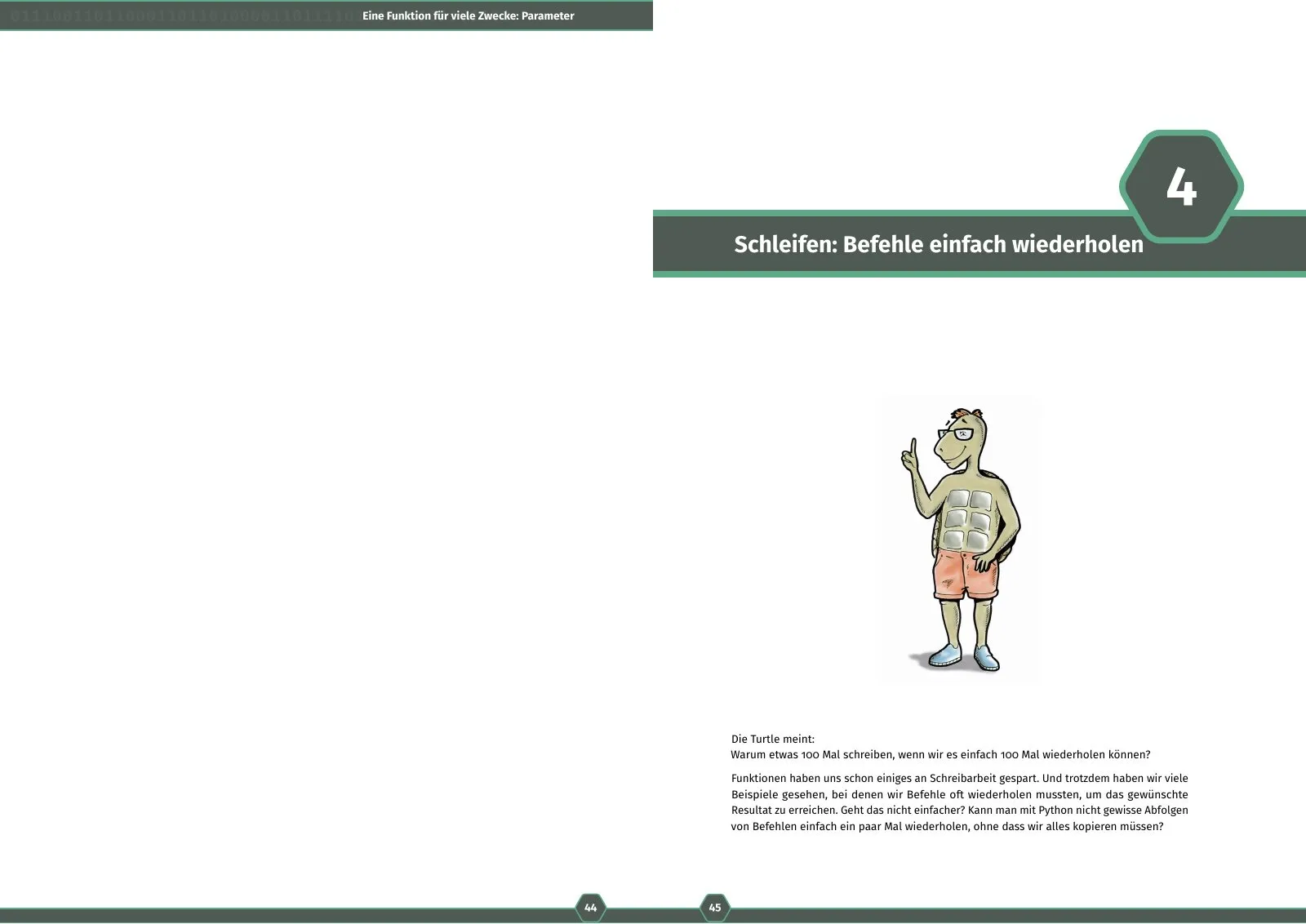 Doppelseite: Kapitel 4 – Schleifen